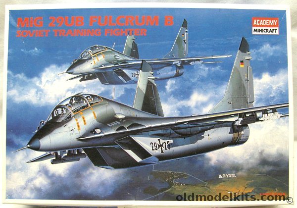 Academy 1/48 Mig-29UB Fulcrum B Soviet Two-Seat Training Fighter - German or Yugoslavian Air Force, 2119 plastic model kit